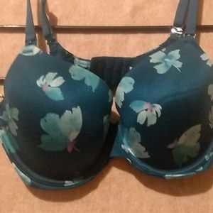 NWOT- Auden green floral nursing bra- Size 34D